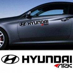 Sticker auto laterale HYUNDAI (set 2 buc.)