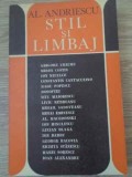 Stil si Limbaj - Alexandru Andries, Junimea 1977, biografie, carte in romana