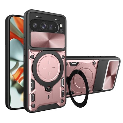 Husa Google Pixel 9 Pro XL Techsuit CamGuard Pro, roz auriu foto