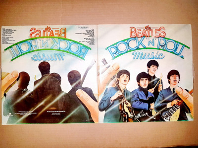 C414-I-THE BEATLES-Rock&amp;amp;Roll dublu LP. Mint India. Raritate. Stare exceptionala. foto