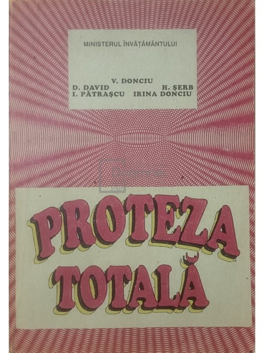 V. Donciu - Proteza totala (Editia: 1994)