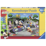 PUZZLE MICKEY CU SKATEBOARD, 100 piese, Ravensburger