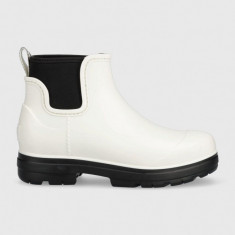 UGG botine Droplet femei, culoarea: alb 1130831.WHT