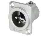 Soclu XLR 3 Pin Argintat pentru Lipire