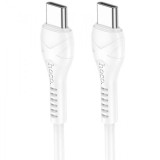 Cablu Date si Incarcare USB-C - USB-C HOCO X37, 60W, 1m, Alb