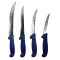 Set 4 cutite profesionale de macelarie, filetat, injunghiat, transat, dezosat, otel carbon