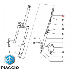 Arc original telescop fata Piaggio Free FL (95-00) - Free PPTT (Delivery) (98-01) 2T 50cc foto