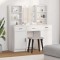 Set de Dressing cu ușă 3 pcs Alb 50 x 41 x 135 cm Lemn compozit