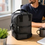 Geanta termoizolantă neagră 6L pentru excursiile de vară, CMCLASS