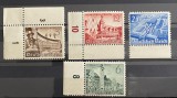 Deutsches Reich-1940-Serie T&acirc;rgul Primăverii din Leipzig (Michel 739-742) MNH cu Margini și Numere de Formă 1, 3, 10, 8 -Bn1