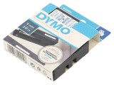 Bandă Dymo 9mm 7m Albă Culoare Albastră