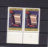 ROMANIA 1972 LP 800 CENTENARUL FABRICII DE TIMBRE PERECHE MNH, Nestampilat