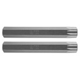 Set 2 biti Torx T55x75 mm din otel S2, profesionali, NEO Tools