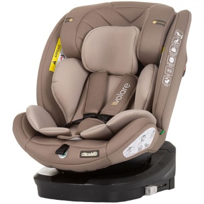 Scaun auto Chipolino Volare I-Size 40-150 cm macadamia cu sistem Isofix foto