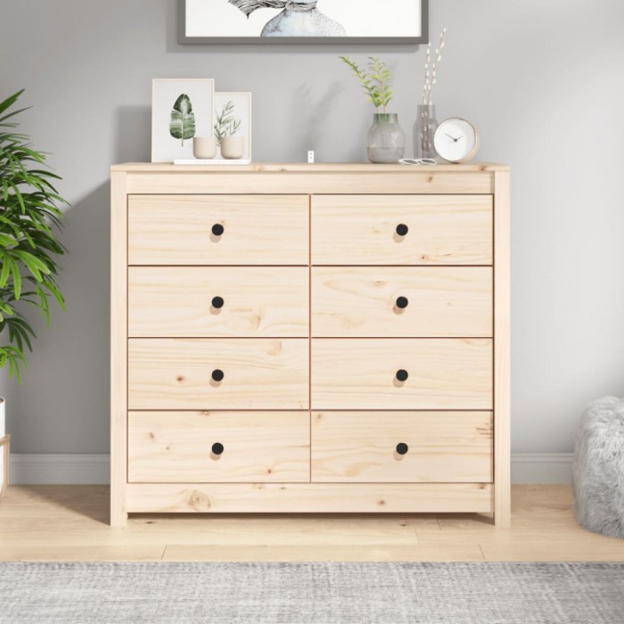 Gossi dulap lateral, 100x40x90 cm, lemn masiv de pin