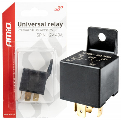 Releu Universal 5 Pini 40A 12V Amio 03509 foto