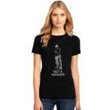 Tricou dama negru - Not a hugger - L