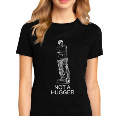 Tricou dama negru - Not a hugger - XL