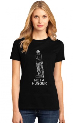 Tricou dama negru - Not a hugger - L foto