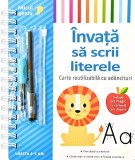 &Icirc;nvață Să Scrii Literele. Carte Reutilizabilă Cu Ad&acirc;ncituri, - Editura Flamingo