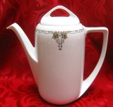 CEAINIC CAFETIERA PORTELAN ROSENTHAL CLASSIC ROSE MODEL DONATELLO ROSE D'OR ANUL 1975