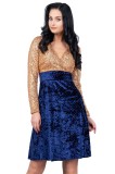 V423-447 Rochie cu decolteu adanc in V si paiete, L, M