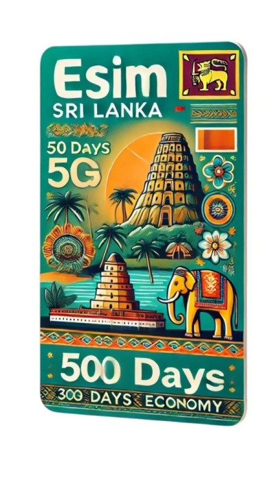 eSIM Sri Lanka 50GB 30Days Economy