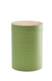 Cumpara ieftin Cos gunoi plastic verde bambus natur 19 x 27 cm, 5 L