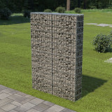 VidaXL Perete gabion cu capace, 100 x 20 x 150 cm, oțel galvanizat