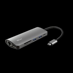 Hub USB Trust Dalyx, 7 porturi USB-C, negru foto