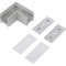 Conector 90&deg; Aluminiu Argintiu LINEA20