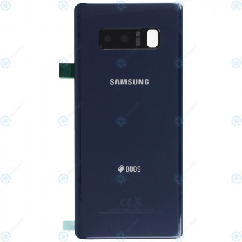 Capac baterie Samsung Galaxy Note 8 (SM-N950F) cu logo Duos albastru GH82-14985B foto