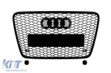 Grila tip RSQ7 cu lac negru, potrivita pentru Audi Q7 2012-2015, fara gauri pentru senzori de parcare Performance AutoTuning
