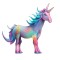 Sticker decorativ Unicorn, Mov, 70 cm, 1223ST