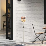 vidaXL Panouri pentru T&acirc;rguri Argintiu 25 x 25 x 125 cm Aluminiu 42025198