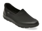Pantofi RIEKER negri, Z0054, din material textil