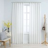 Draperii opace cu c&acirc;rlige, 2 buc., ivoriu, 140 x 245 cm