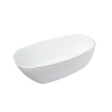 Cadă de baie independentă Riva 170x76x60 cm Acril turnat Alb Stil minimalist