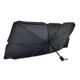 Cumpara ieftin Parasolar Auto Pliabil, Axeloni &reg;, in Forma de Umbrela, 145 x 75 cm, Rezistent UV, Negru-Argintiu