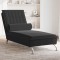 vidaXL Șezlong de masaj cu suport sprijin, negru, catifea 379464