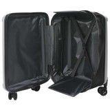 VidaXL Valiză cu blocare Argintiu 43 x 27 x 66 cm Plastic ABS