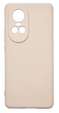 Husa de protectie din silicon pentru OPPO Reno 10, SoftTouch, interior microfibra, Bej