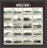 LIBERIA 2015 VAPOARE CORABII MILITAR PRIMUL RAZBOI MONDIAL