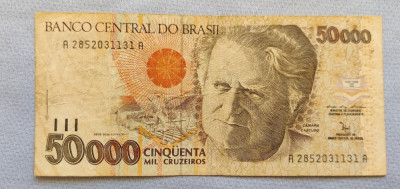 Brazilia - 50 000 Cruzeiros ND (1992) foto