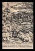 1945 Sfintirea cismelii din Oprisita Vaslui cu ajutorul PCR si Apararea Patriotica - ilustrata de propaganda necirculata, xilogravura, Printata
