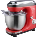 Mixer planetar Heinner HPM-600RD, 600 W, Miscare eliptica, Bol inox 5 L, 7 viteze, Rosu/Negru