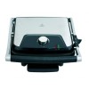 Grill electric Studio Casa Panini &amp; Grill SC2128, tava scurgere detasabila, 2000 W, deschidere mare, termostat, Negru/Argintiu