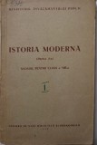 Istoria moderna (Partea I-a). Manual pentru clasa a VIII-a