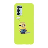 Husa compatibila cu Oppo A74 5G, Viceversa, model Stuart in love Minions, Silicon, TPU, Transparent, Carcasa