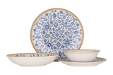 Rinart Set de vesela (Medium) - Tiara - 24 bucăți - 6 persoane - Porţelan